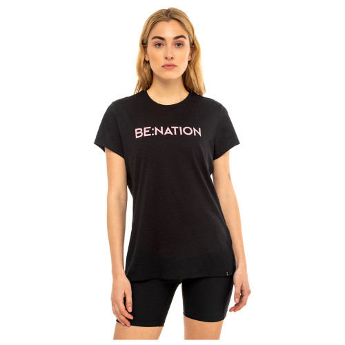 Be Nation Γυναικεία κοντομάνικη μπλούζα Essentials Crew Neck